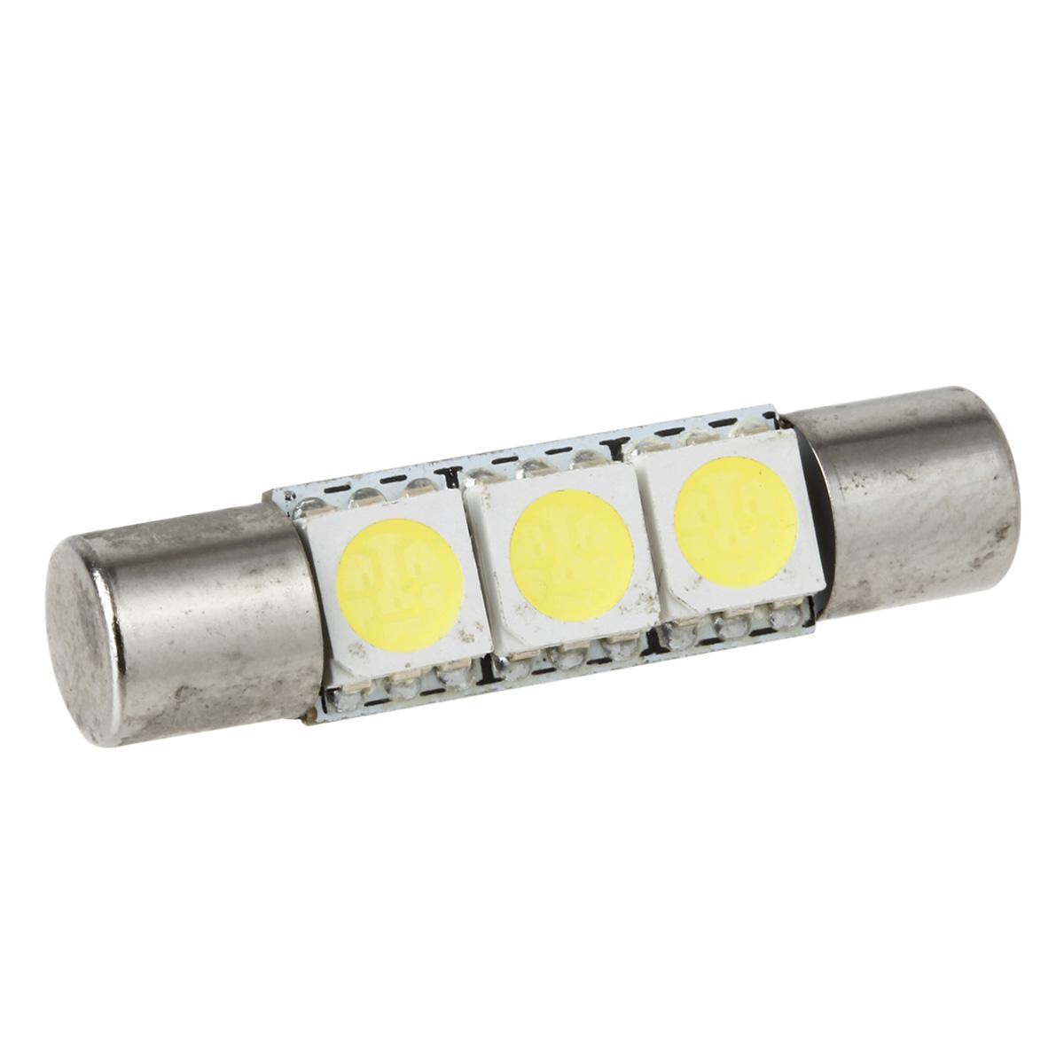 4x Xenon White 3-5050 SMD LED Bulbs For Car Vanity Mirror Lights Sun Visor Lamps eBay