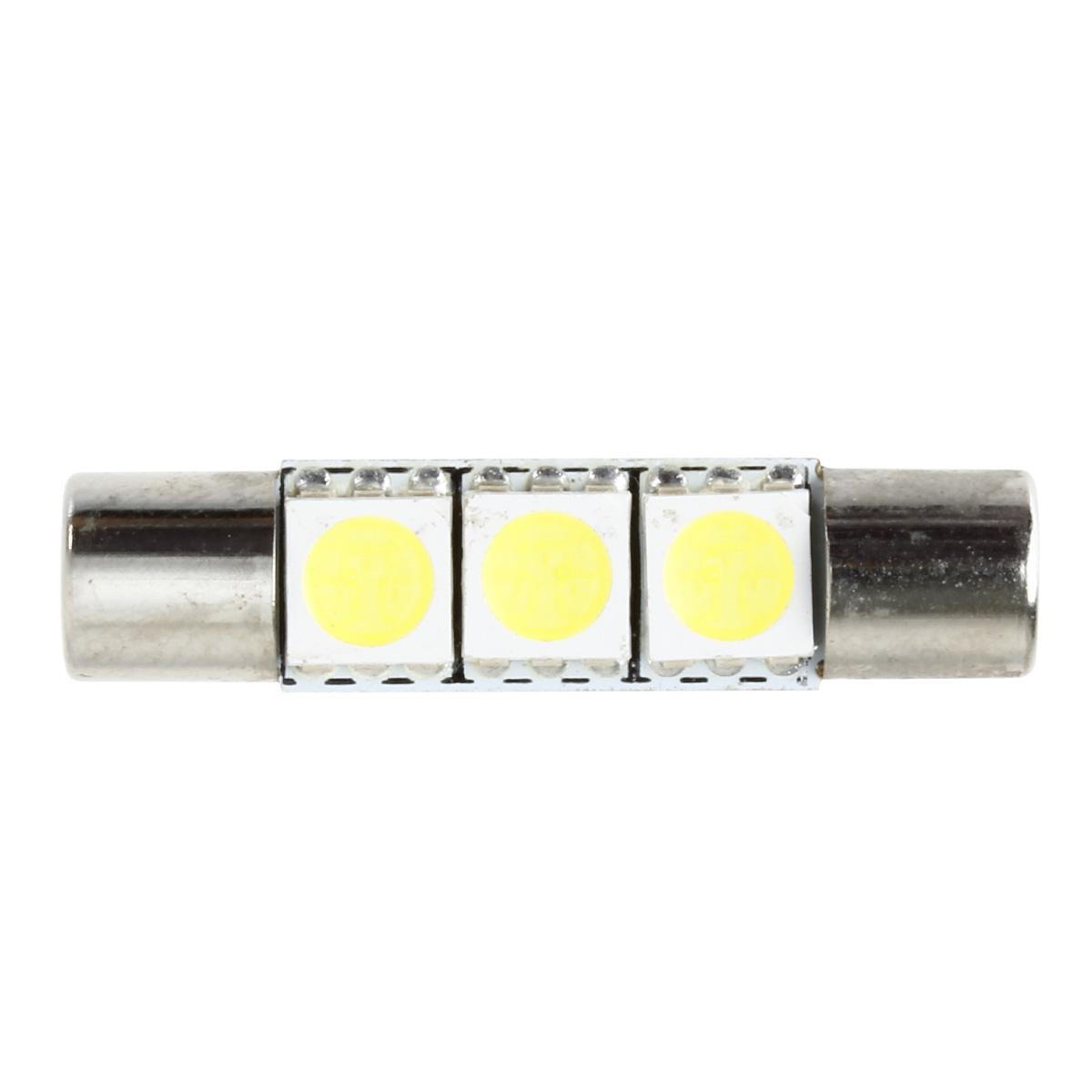 4pcs White 5050 3-LED Car Interior Vanity Mirror Lights Sun Visor Lamps 12V eBay