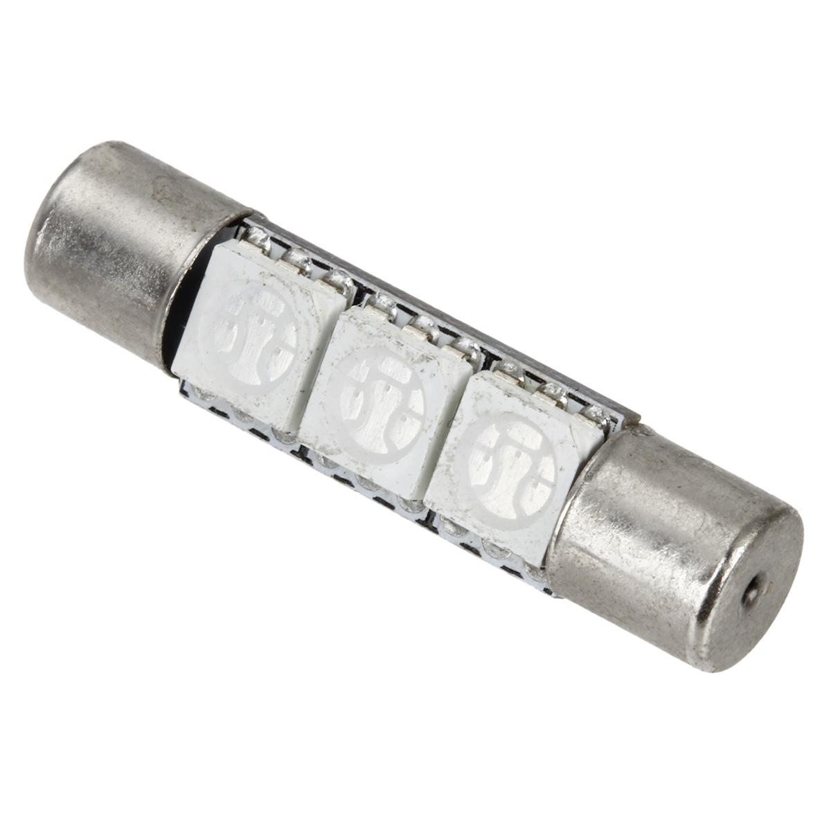 (4) Xenon Blue 3-SMD 6641 LED Bulbs For Car Sun Visor Vanity Mirror Lights eBay