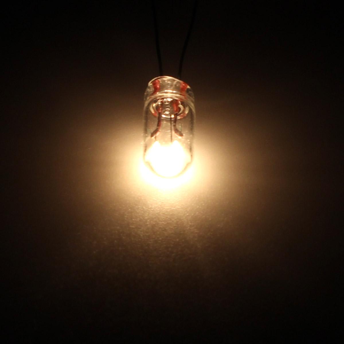 25 Pcs 5mm Grain Of Wheat Bulbs Clear 12v 95ma Mini Bulbs