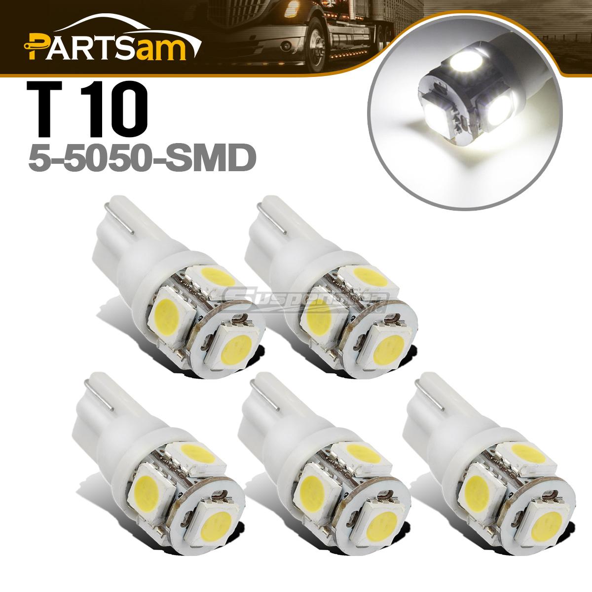 5x White Roof Cab Marker Clearance LED Bulbs Lights for 19992014 FORD