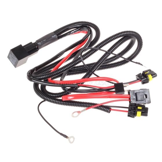 Car Xenon H7 HID Conversion Kit Relay Wire Harness Adapter Wiring for