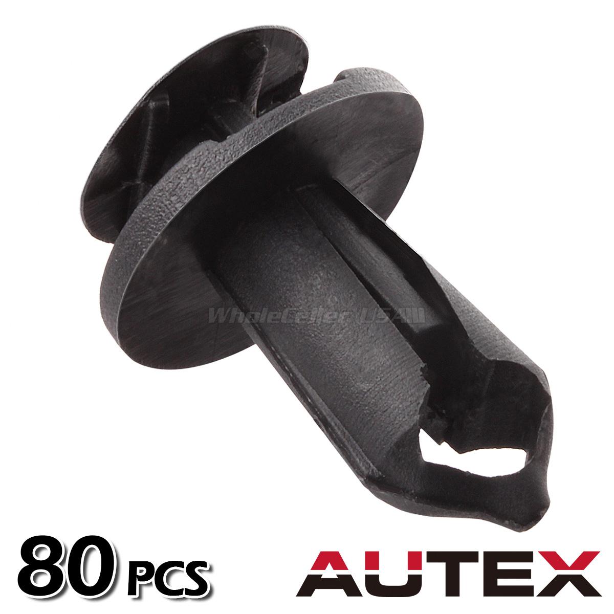 80pcs Fender Bumper Grille Push Type Retainer Clips Rivet for GM Universal