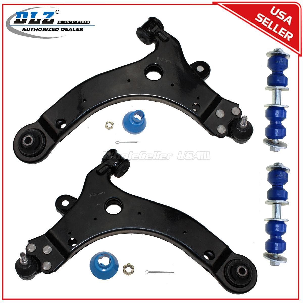 2 Front Lower Control Arm 2 Sway Bar Link Kit For 1997-2004 Buick Regal 