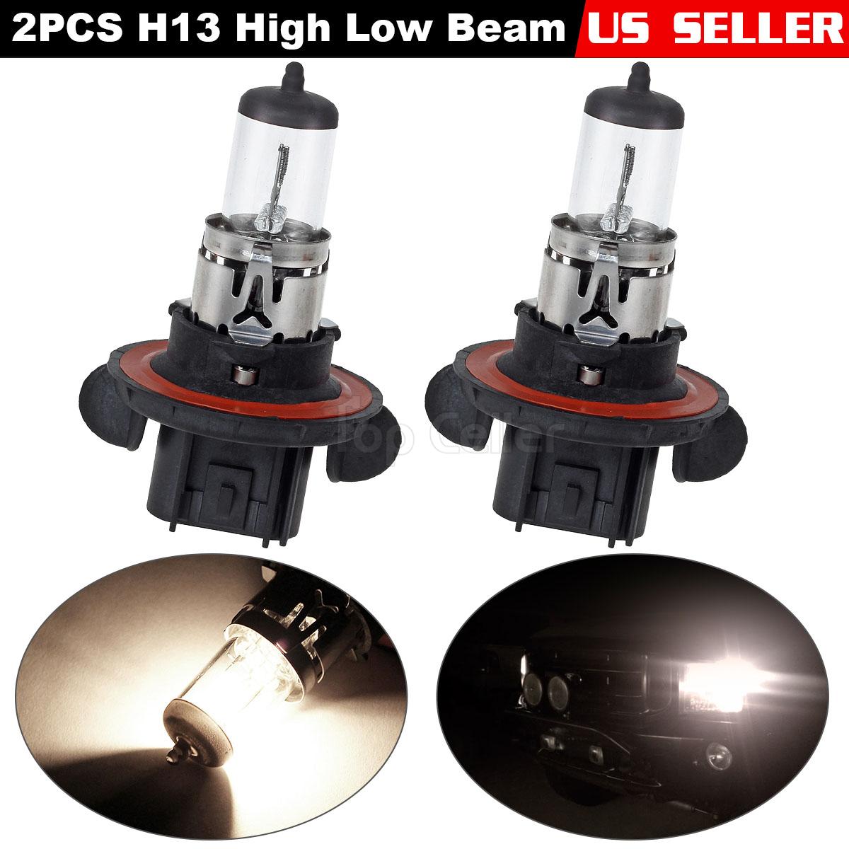 H13 9008 WHITE XENON HEADLIGHT BULBS LOW/HIGH BEAMHaloPro High