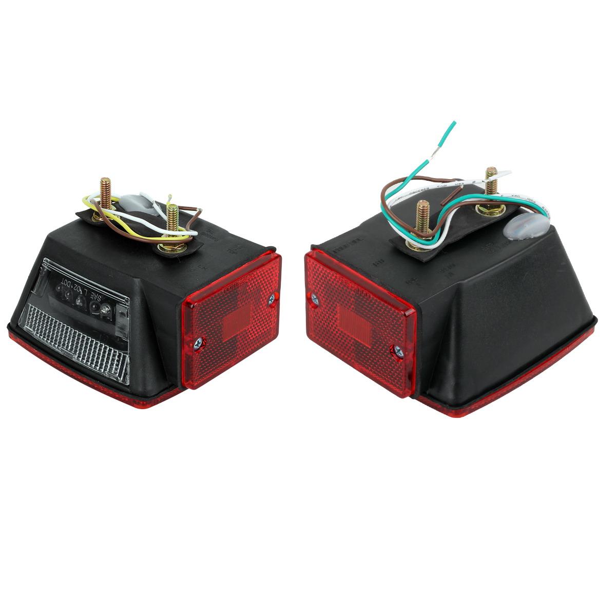 clear lens led submersible trailer light stop turn submersible trailer license plate light