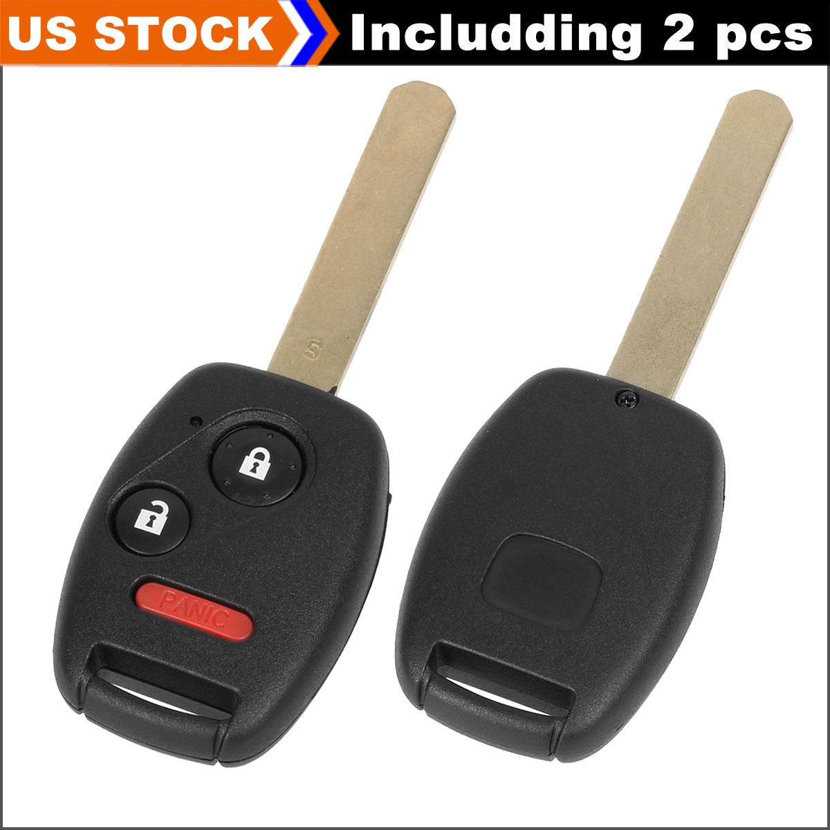 2 New Replacement Uncut Key Keyless Entry Remote Fob For ... 2 New Replacement Uncut Key Keyless Entry Remote Fob For ...