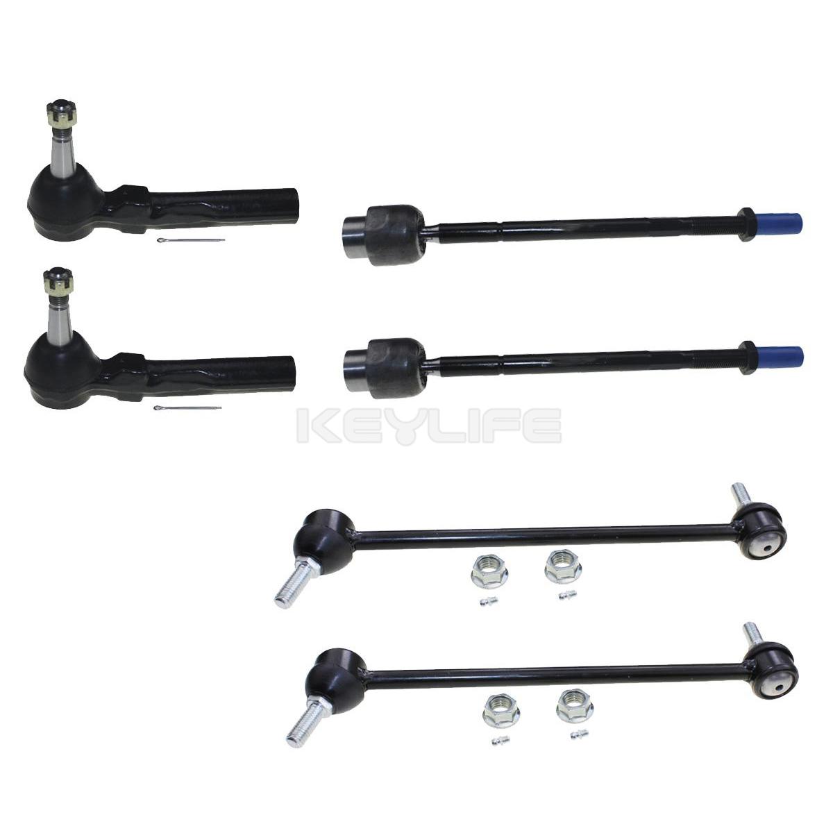 6 DLZ Front Sway Bar Link Kits Tie Rod Ends For 20052010 PONTIAC G6