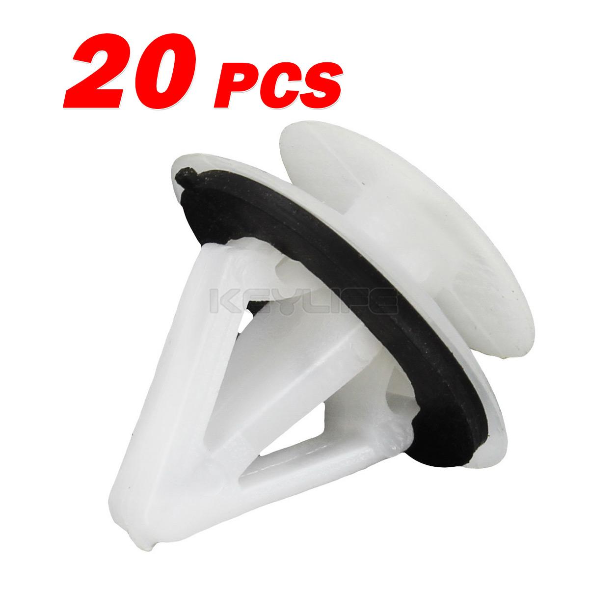 20 Exterior Trim Panel Body Moulding Cowl Retainer Nylon Clips for