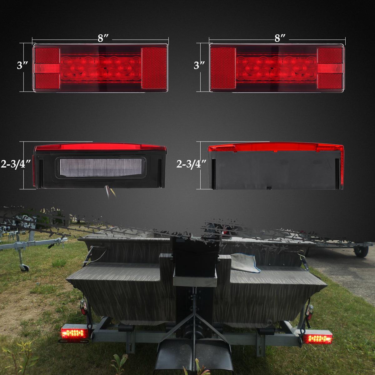 Camper Trailer Boat Light Kit Side Fender Marker Stop Turn
