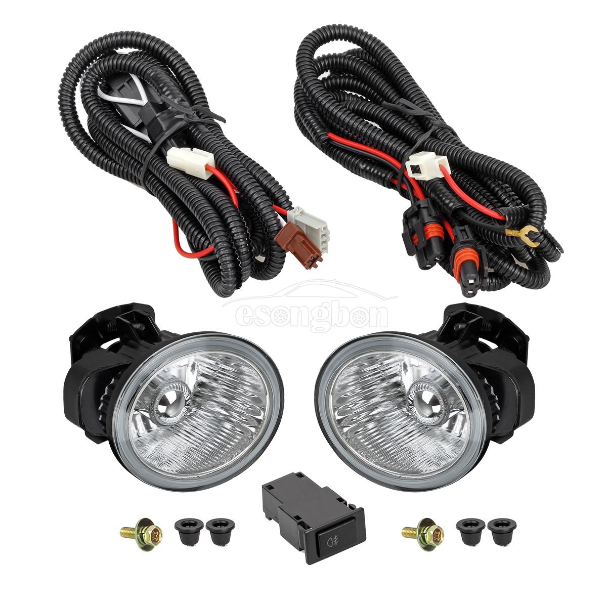 For 02-04 Nissan Altima 03-05 Murano Clear Driving Fog Lights+Bulbs