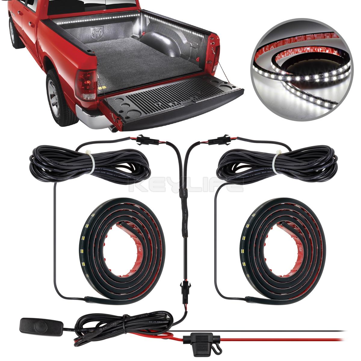 Pair 90 LED Ultra White 2PC Waterproof Truck/Cargo Bed Lighting Light