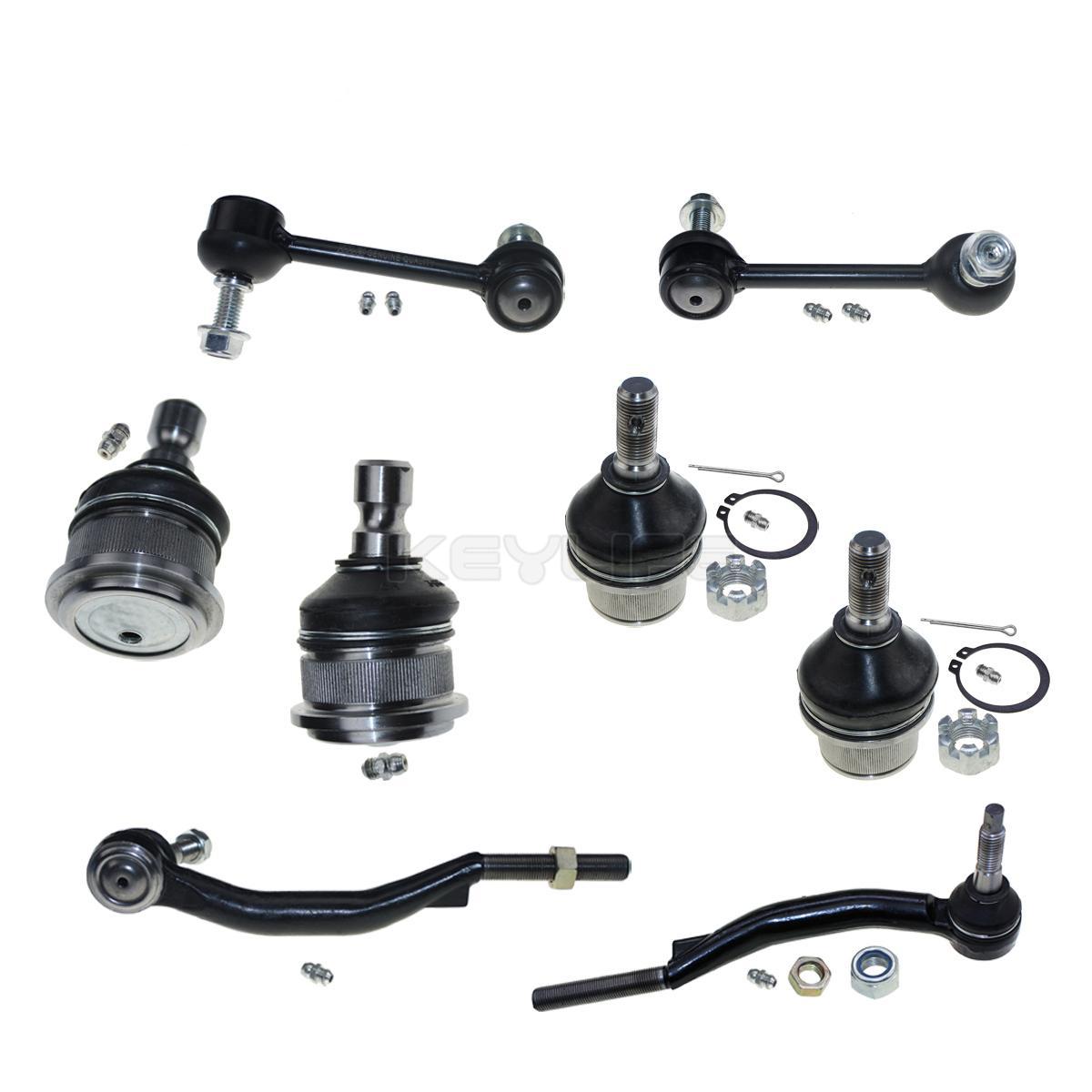 8 New Ball Joint Tie Rod Sway Bar Link Kit for 20032007 Chevrolet