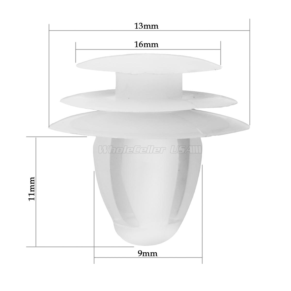 50pcs Door Trim Panel Moulding Clips Fastener Retainer for 199504 Toyota