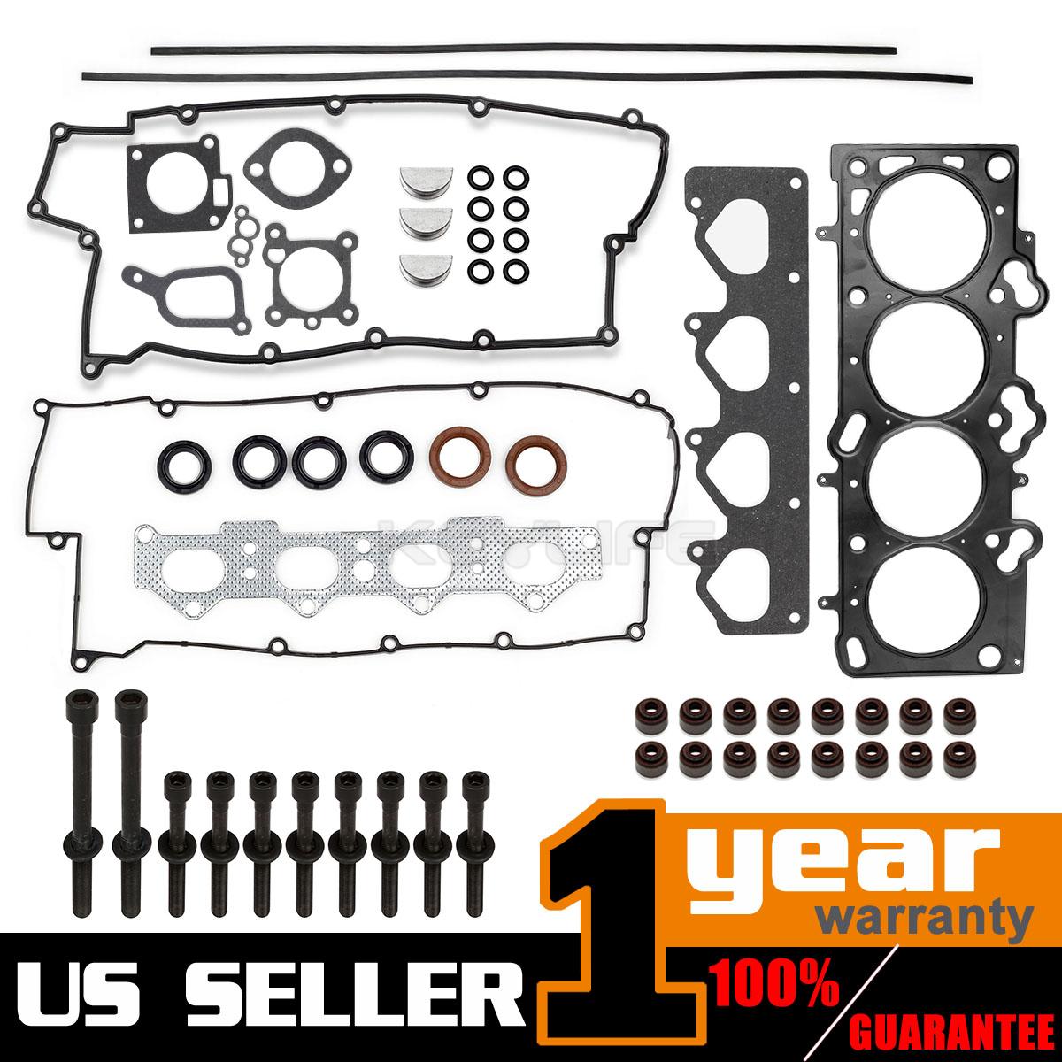 Head Gasket Set Bolts Fits 200110 Hyundai Tucson Kia Sportage 2.0L