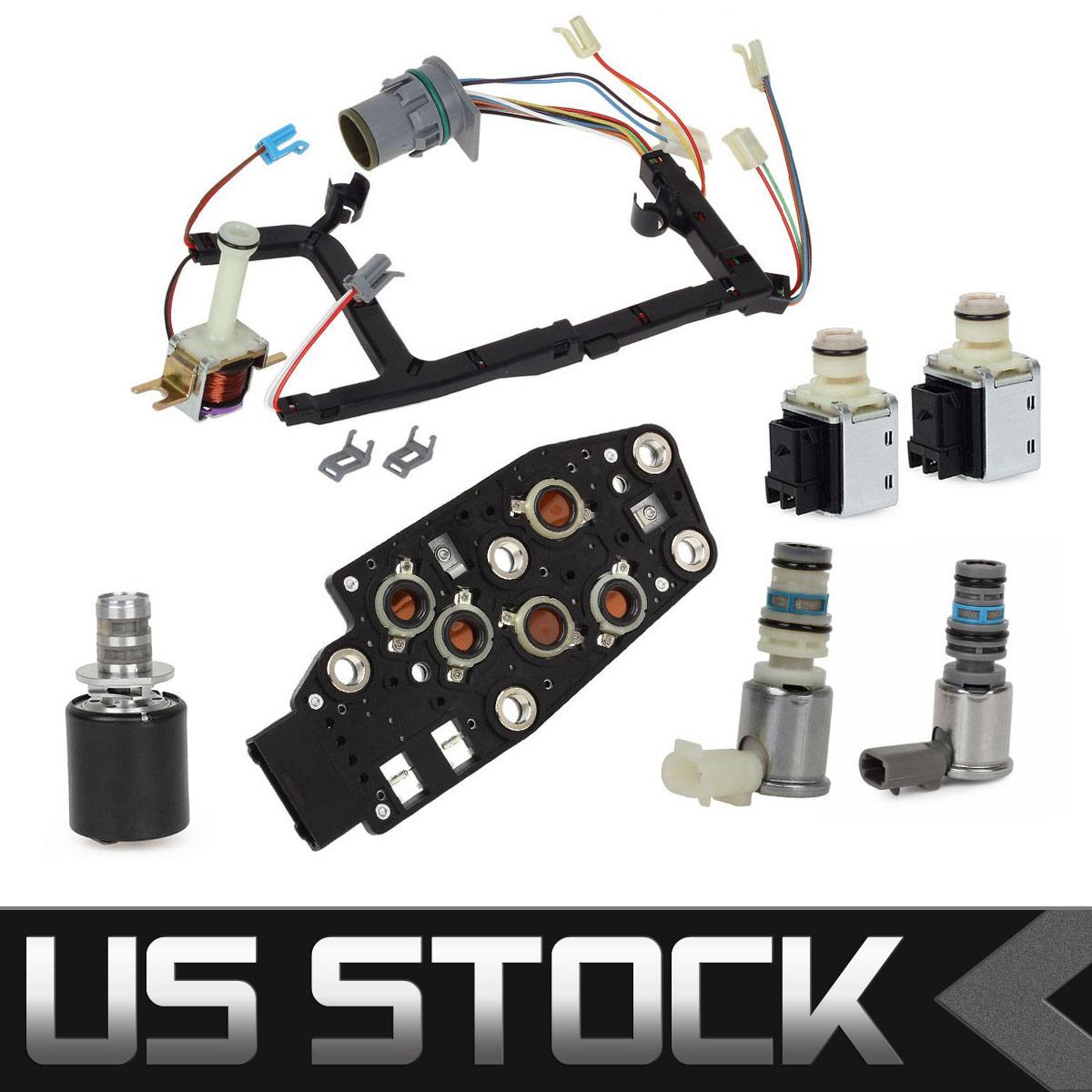 4L60E Transmission Solenoid Kit Set Downshift TCC W/Harness For GM 1993