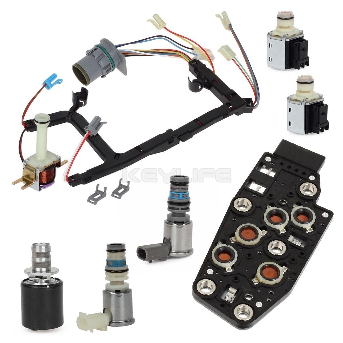 4L60E Transmission Solenoid Kit Set Downshift TCC W/Harness For GM 1993