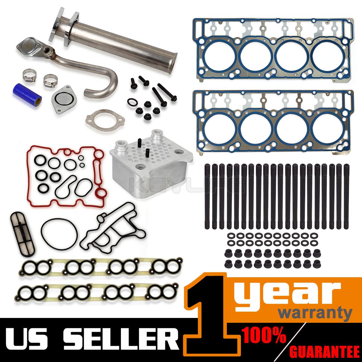 For Ford 6.0L Powerstroke Diesel Turbo EGR Delete Head Gasket Bolts Kit eBay