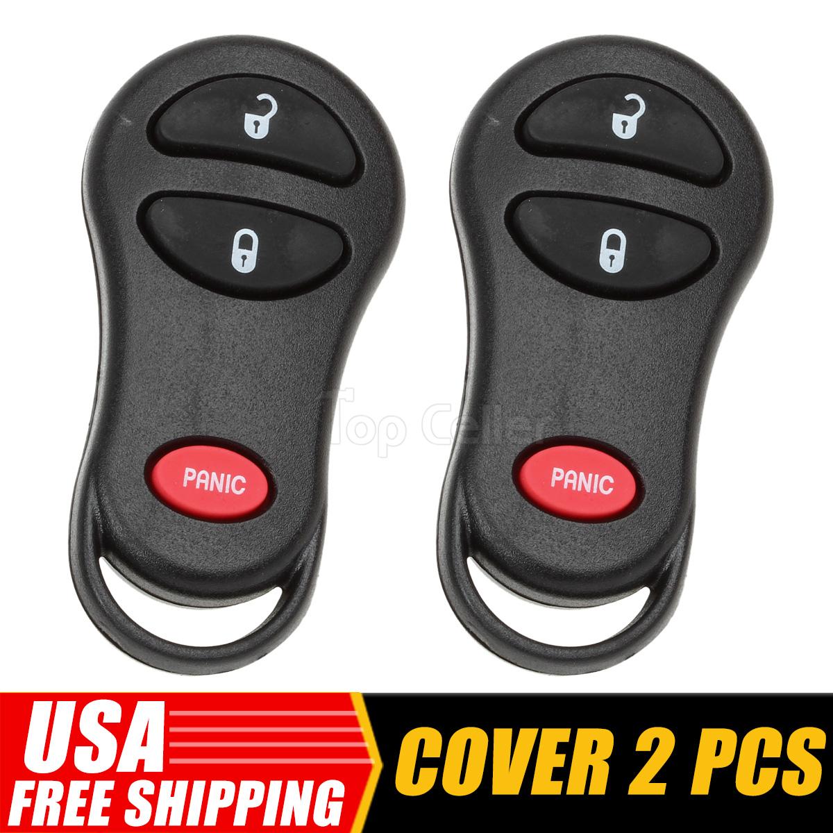 2 New Keyless Entry Remote 3 Buttons FOB for 0205 Dodge Ram 1500