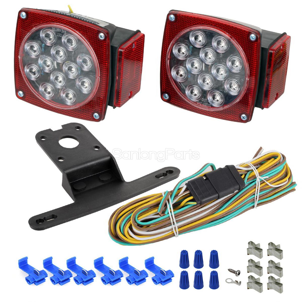 LED Trailer Boat Light Kit,Stop Turn Tail,Side Marker,brake Light bar