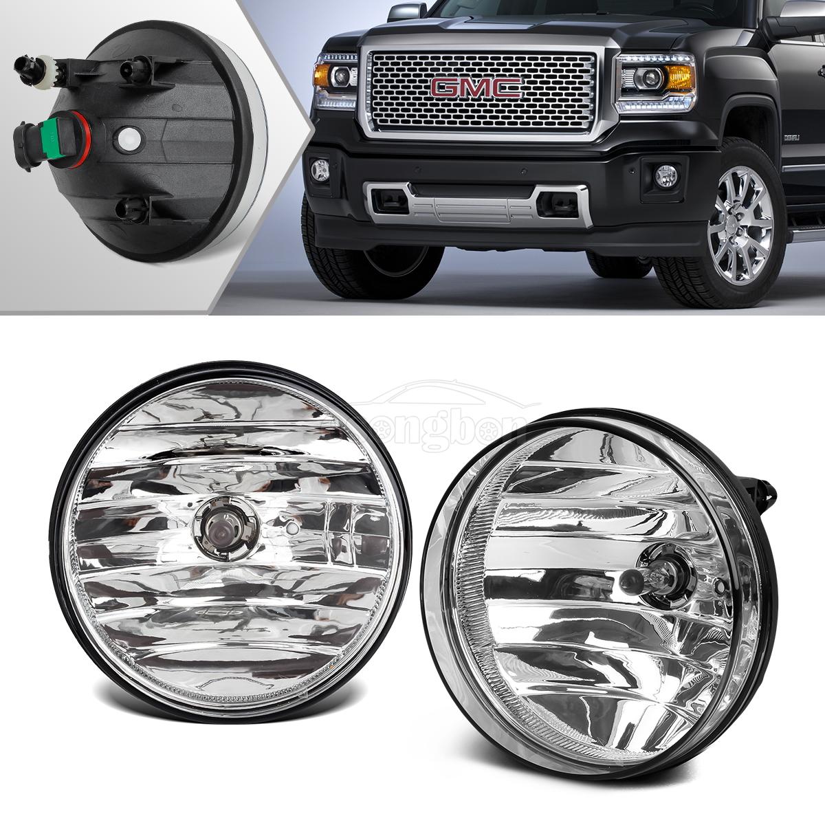 For 0713 GMC Sierra 1500/0714 2500 3500 HD Bumper Driving Fog Lights