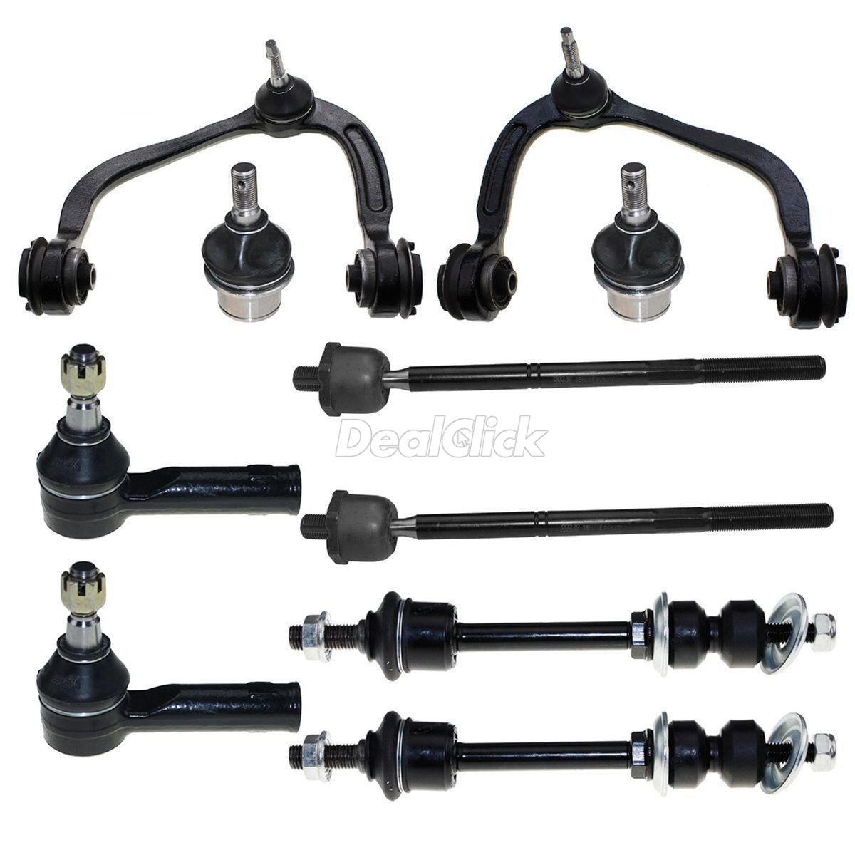 Front Left & Right Upper Control Arm Tie Rod Ends For 20052006 Ford F