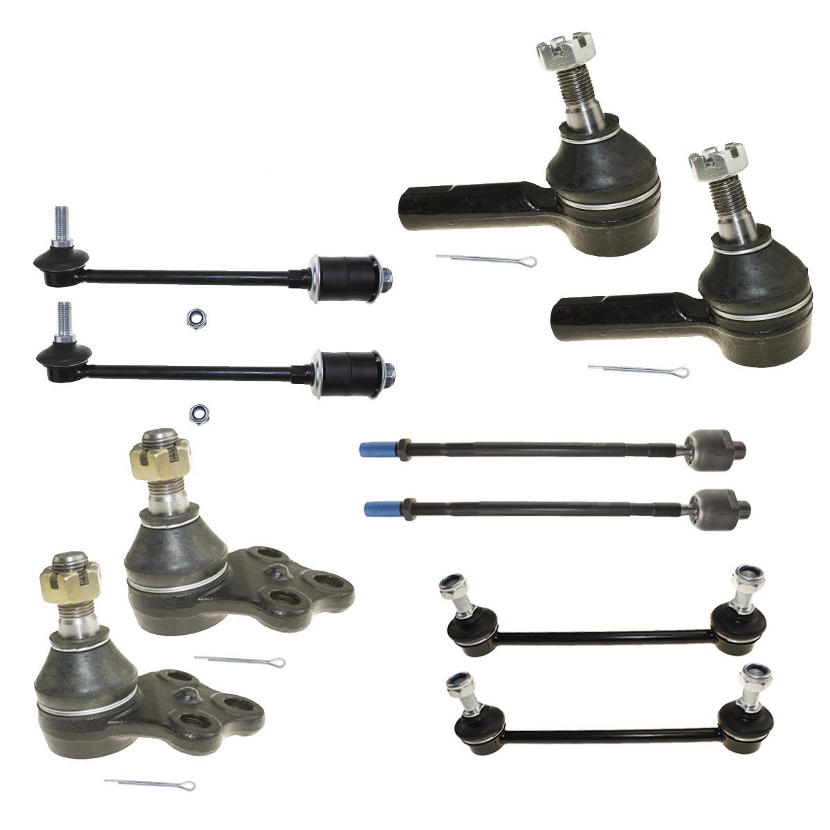 SCITOO 10pc Suspension Kit For 1997-2003 Infiniti QX4 & 1996-2004 Nissan Pathfinder – Ball Joints, Tie Rods, Sway Bar Links - View #5