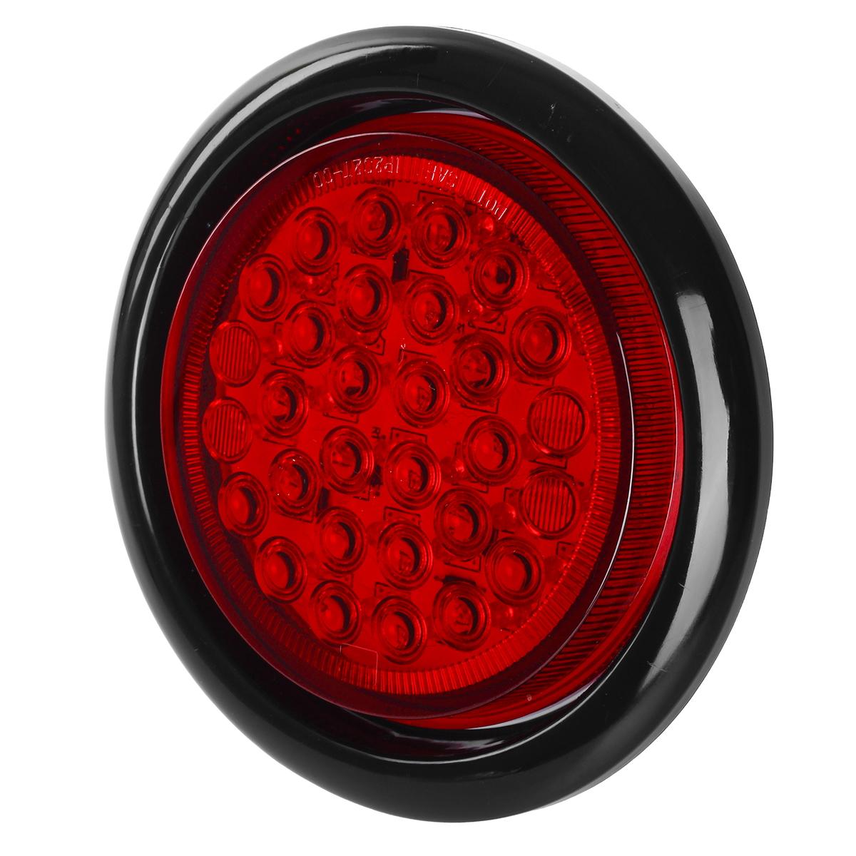 2 Sealed Red 4 U0026quot Round Stop Turn Tail Brake Lights W
