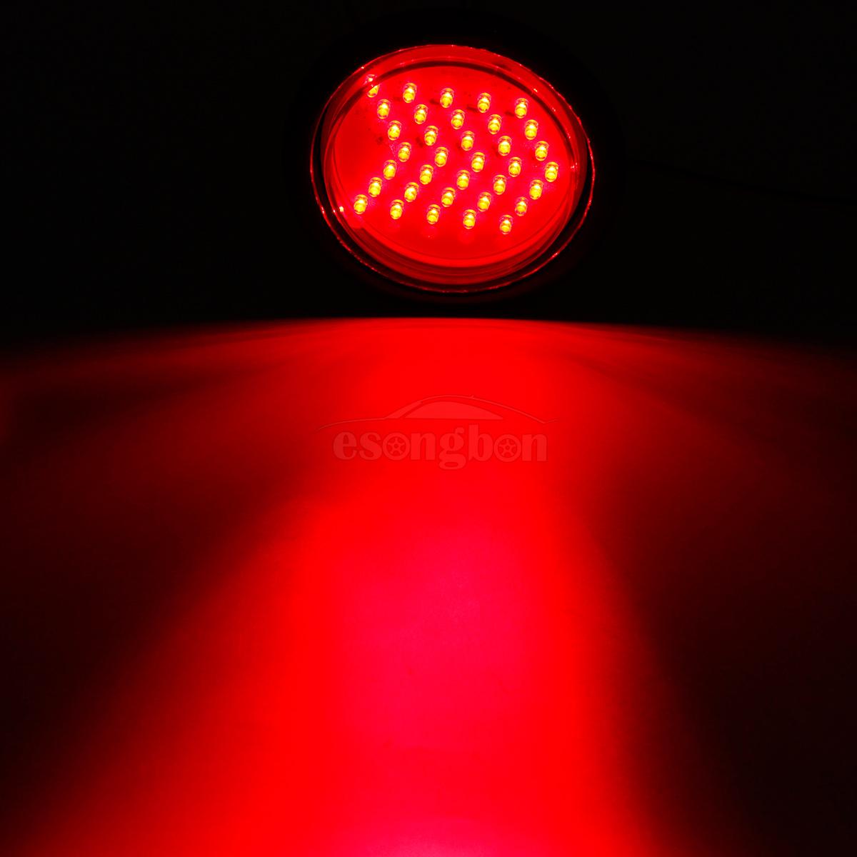 4" Round Sequential Arrow Turn Signal Light Flush Mount Truck Trailer