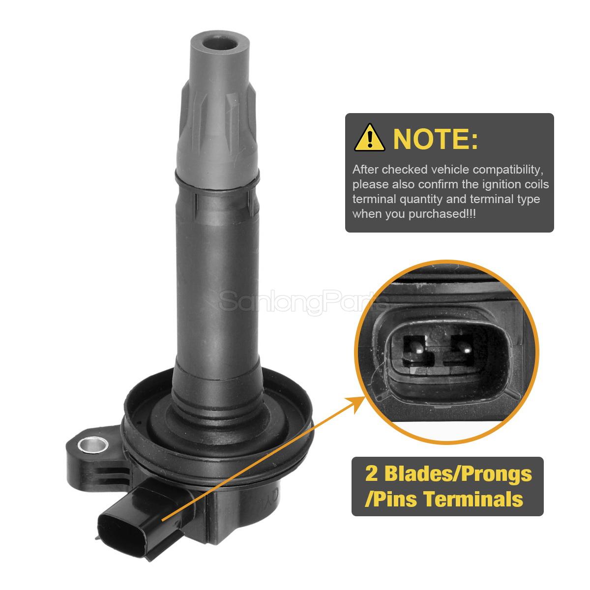 6 Brand New Ignition Pencil Plug Spark Coils for 0716 Ford Edge 4Door