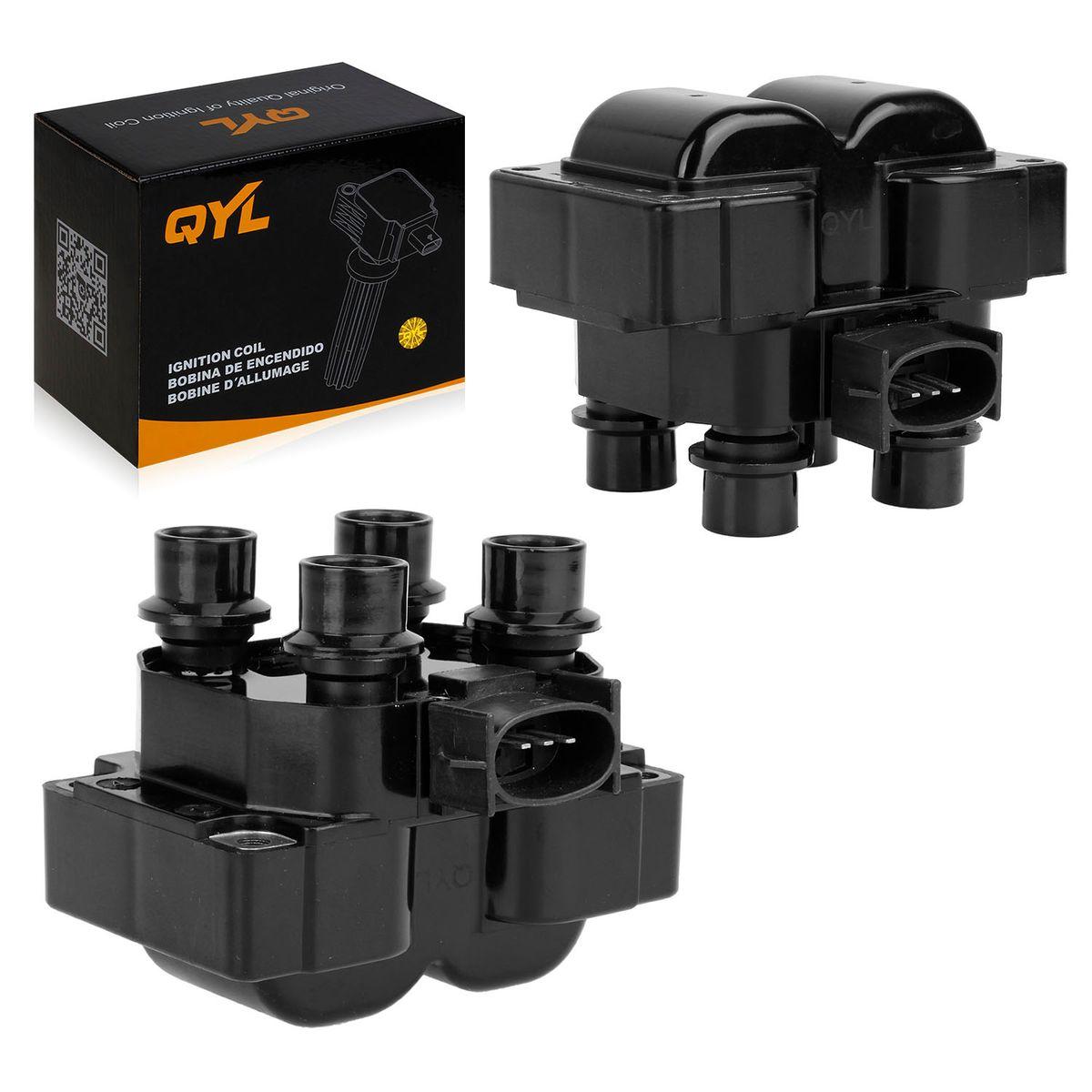 QYL Brand Ignition Coil Packs Pair Set NEW for Ford Lincoln Mercury 4