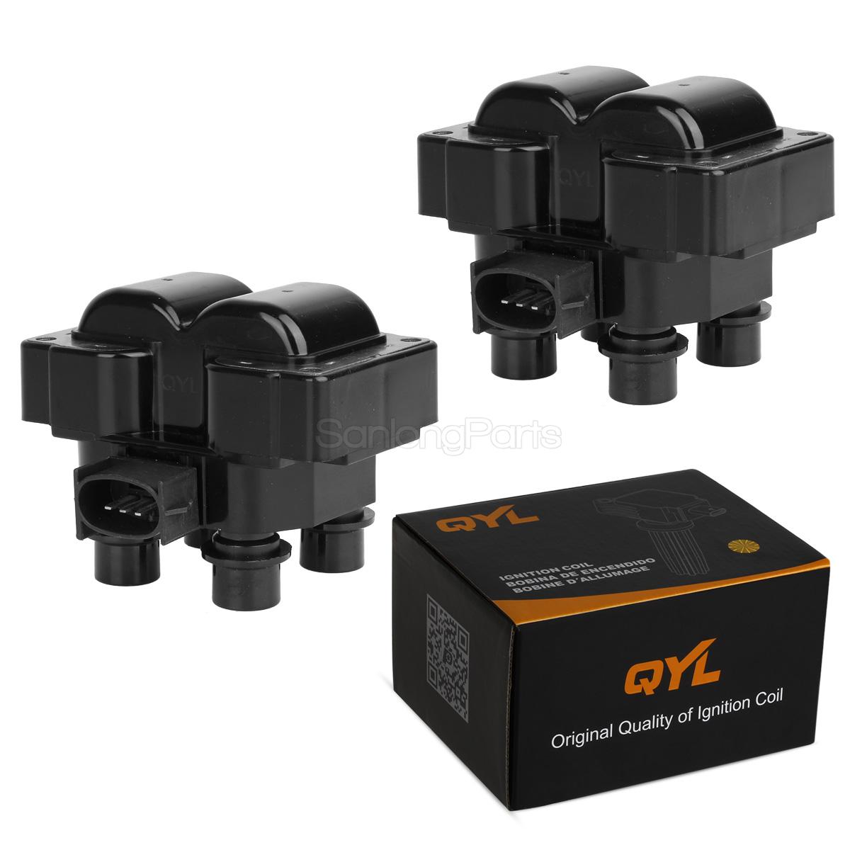 QYL Brand Ignition Coil Packs Pair Set NEW for Ford Lincoln Mercury 4