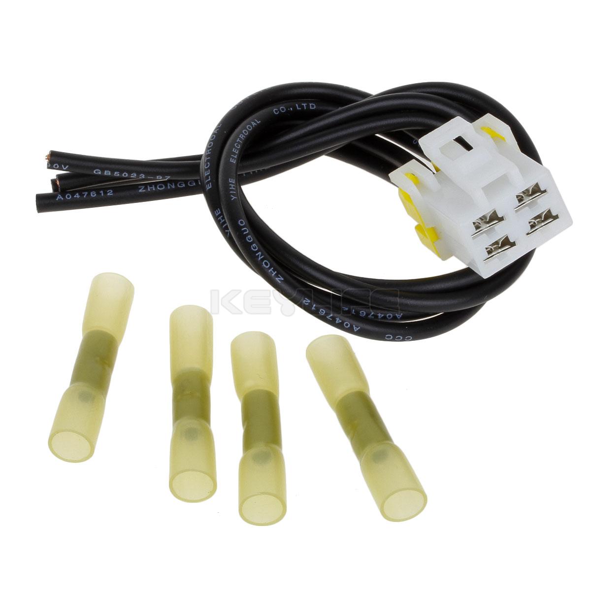 4 Wire Pigtail Blower Motor Resistor Plug Connector for FORD MUSTANG