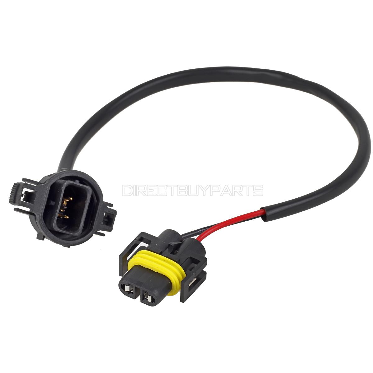 Pack(2) PSX24W 2504 Male to Female H11 HID Sockets Connectors for Fog ...