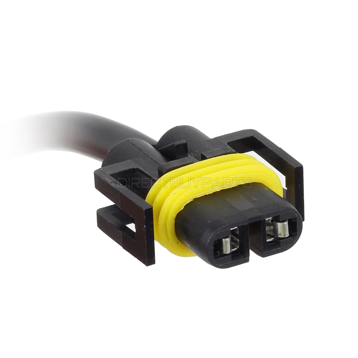 Pack(2) PSX24W 2504 Male to Female H11 HID Sockets Connectors for Fog