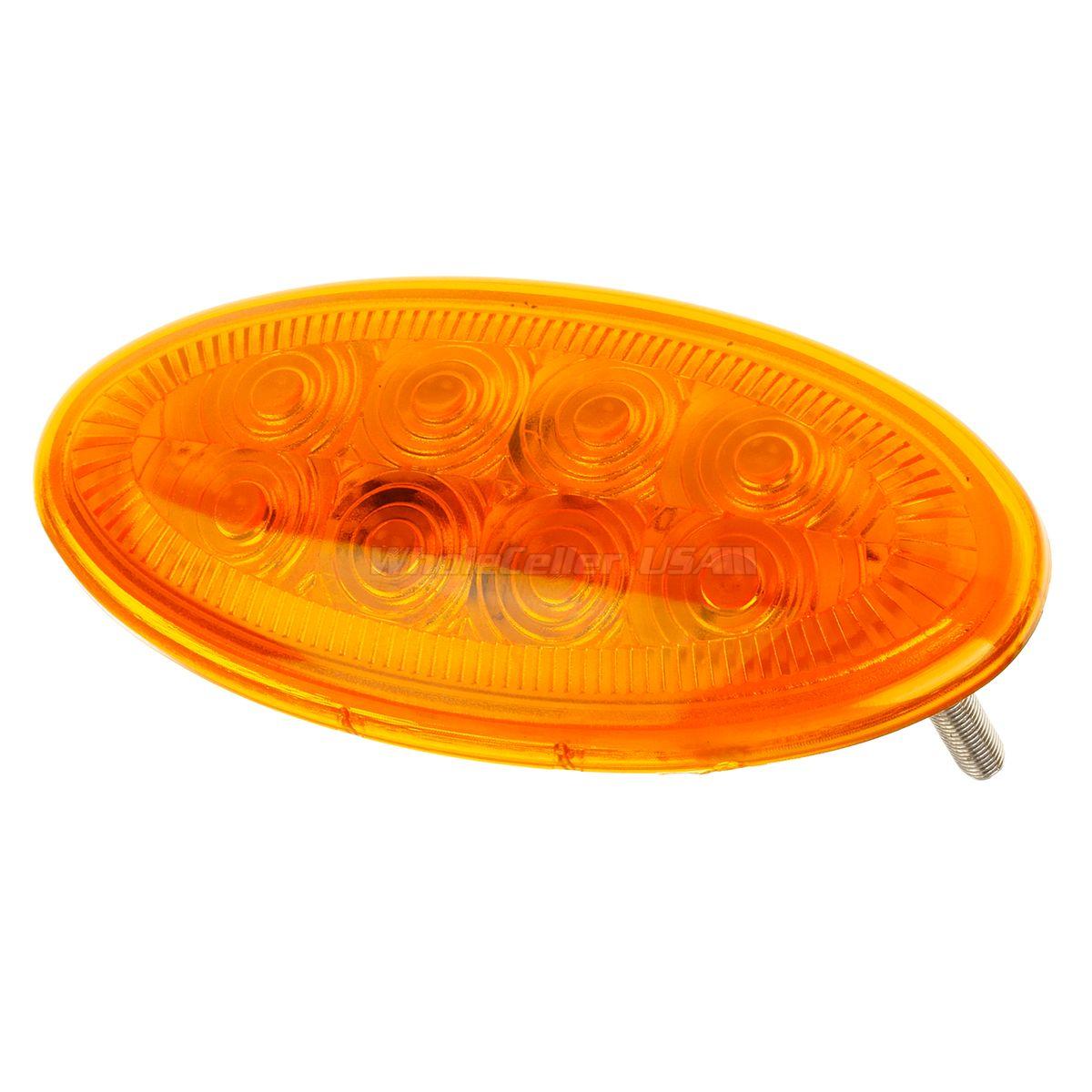 4.4"Oval Led Light Side Turn Marker Light For Peterbilt 8LED High Low