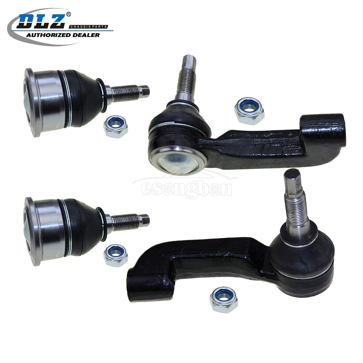 New Outer Tie Rod End 2 Front Lower Ball Joints Parts for 20022004