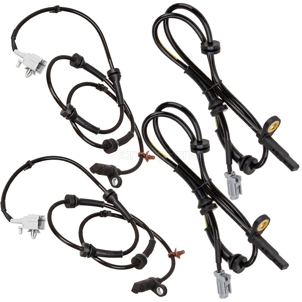 4pcs Front+Rear ABS Wheel Speed Sensor For 20082013 Nissan Rogue 2.5L