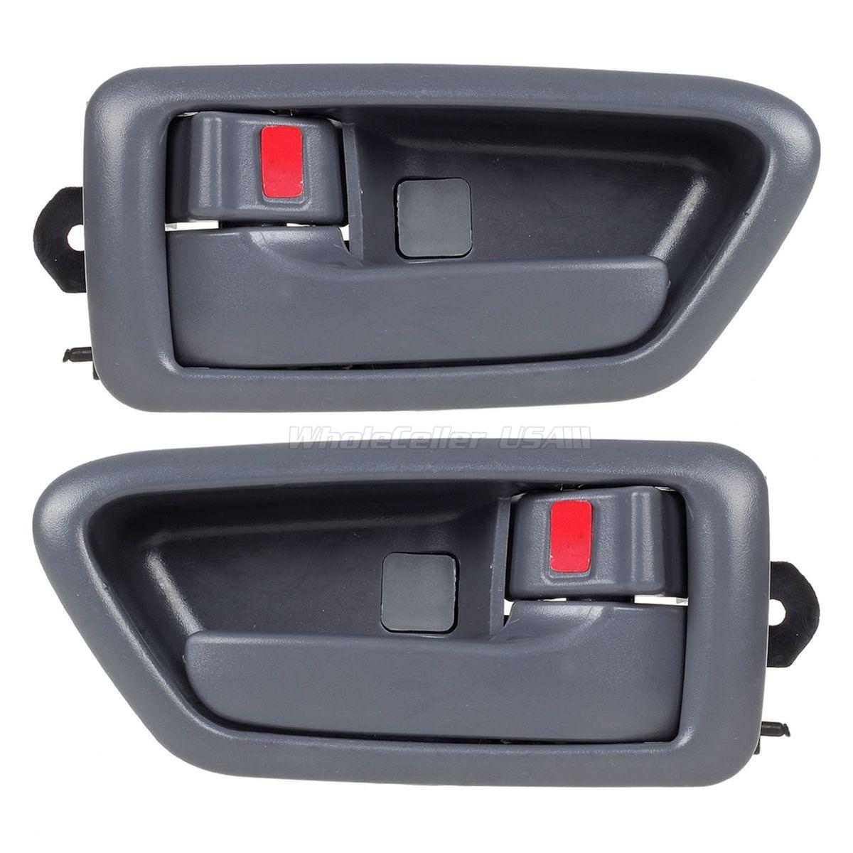 Gray Inner Inside Interior Front Door Handle Pair Set 2 for 9701