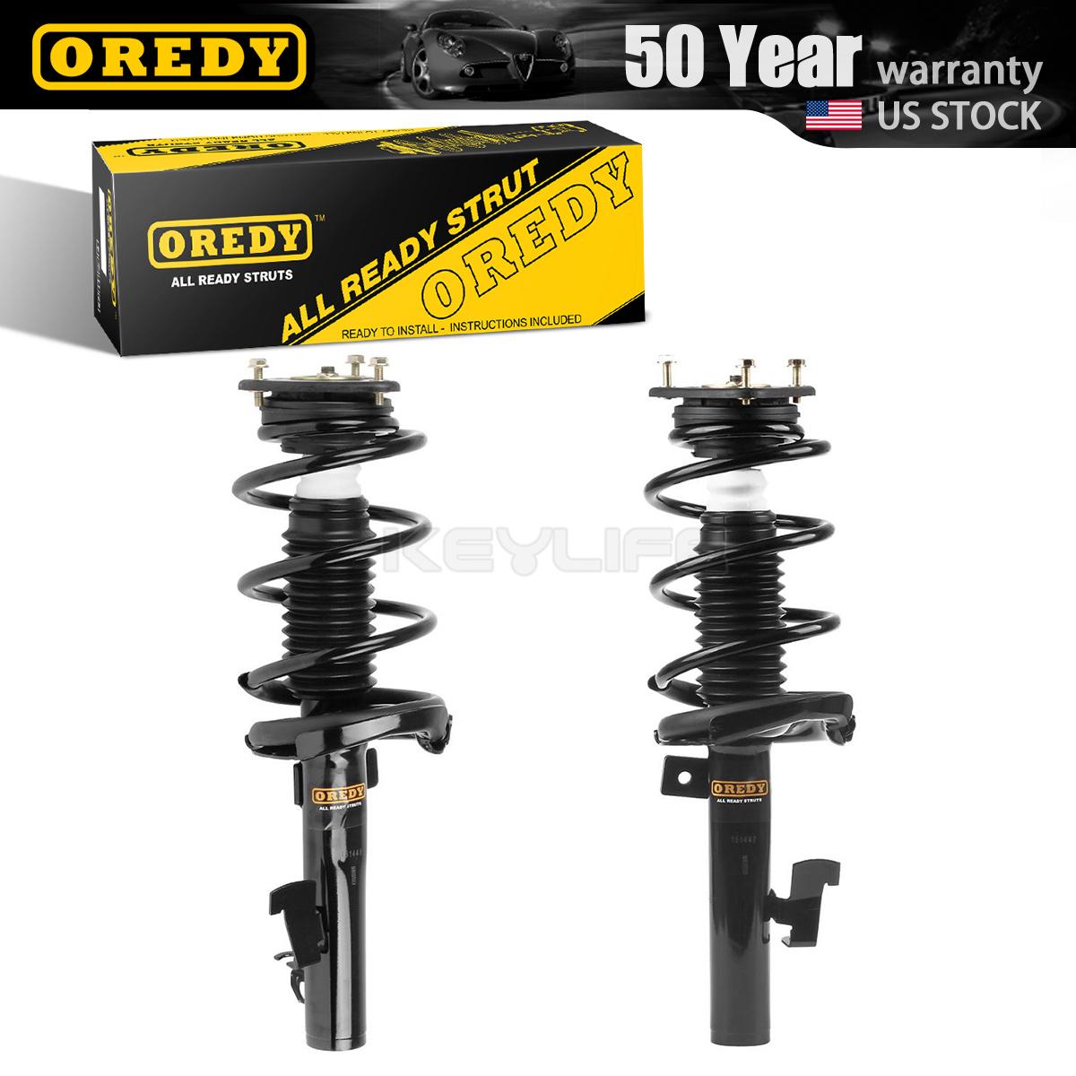 2x Complete Front Struts with Springs & Mounts Fits 0412 Mazda 3 0610