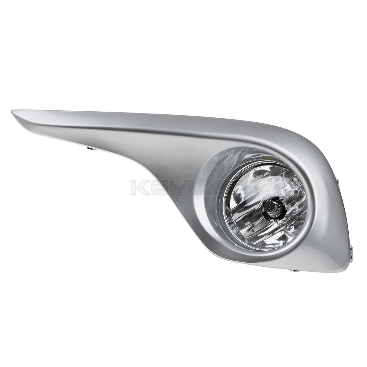 For 20112013 Toyota Highlander Bumper Clear Fog Light Lamp Kit +12