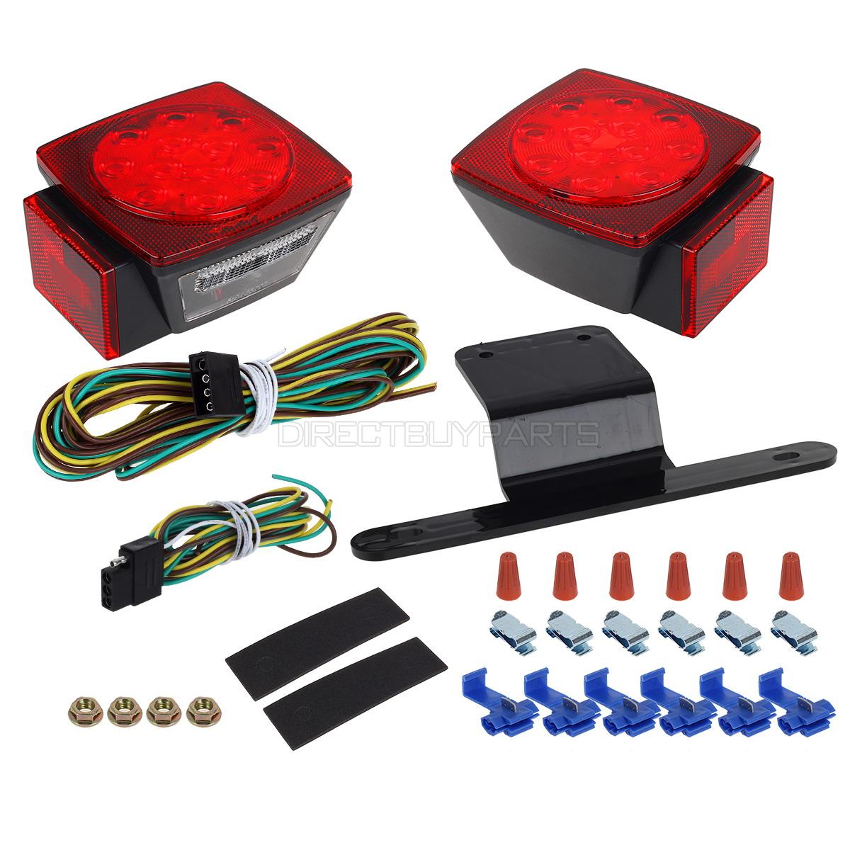 Submersible Truck Trailer SQ LED Light kit,Stop Turn Tail,Marker