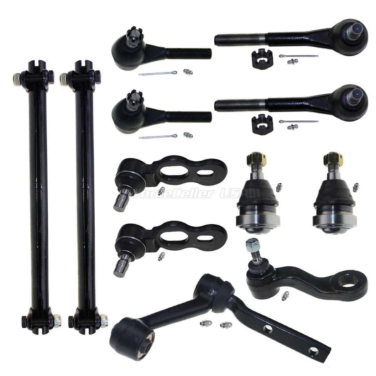 12 Suspension Kit Tie Rods Idler Pitman Arm Ball Joint For Mercury