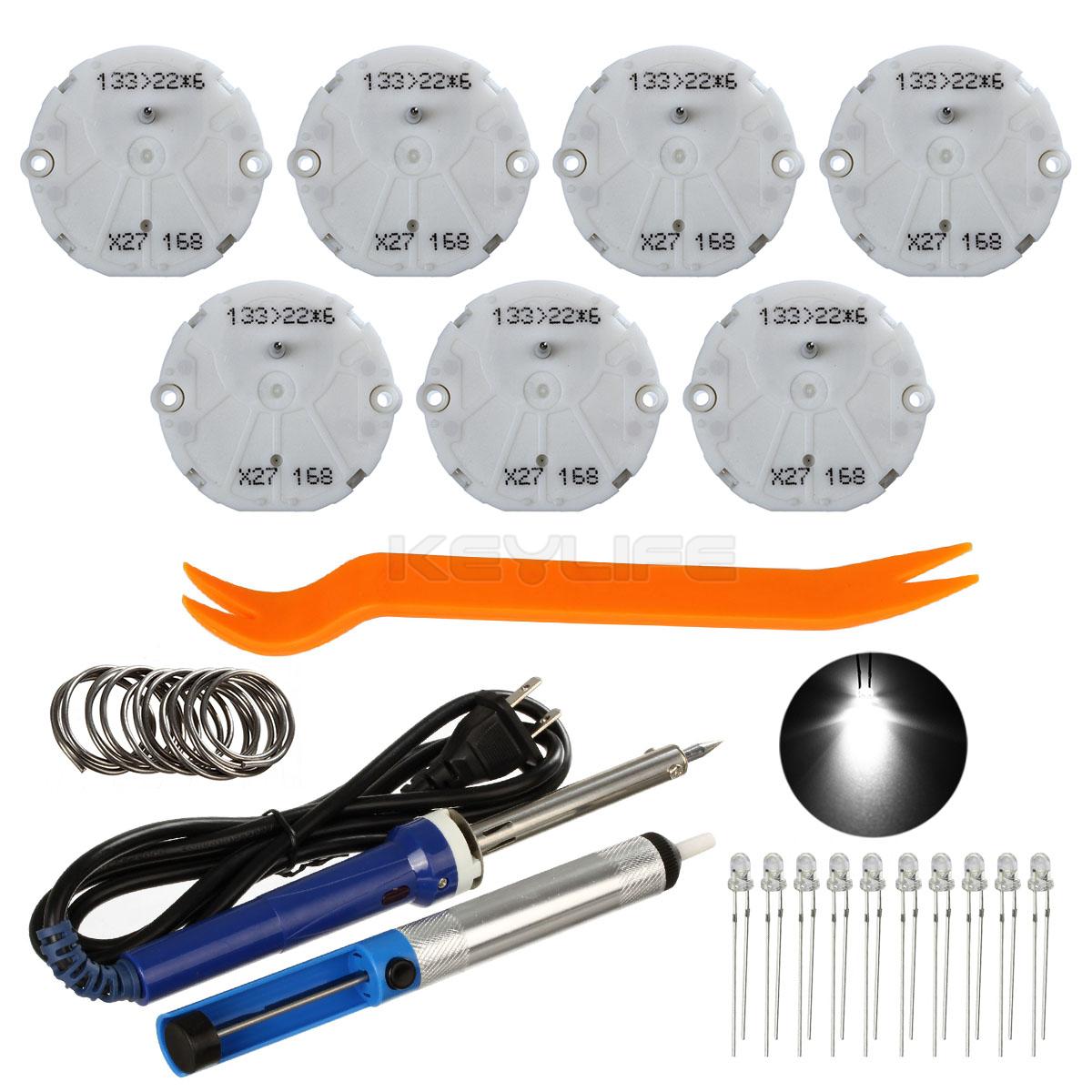 7 Stepper Motors instrument cluster gauge REPAIR KIT x27 168 tools 10