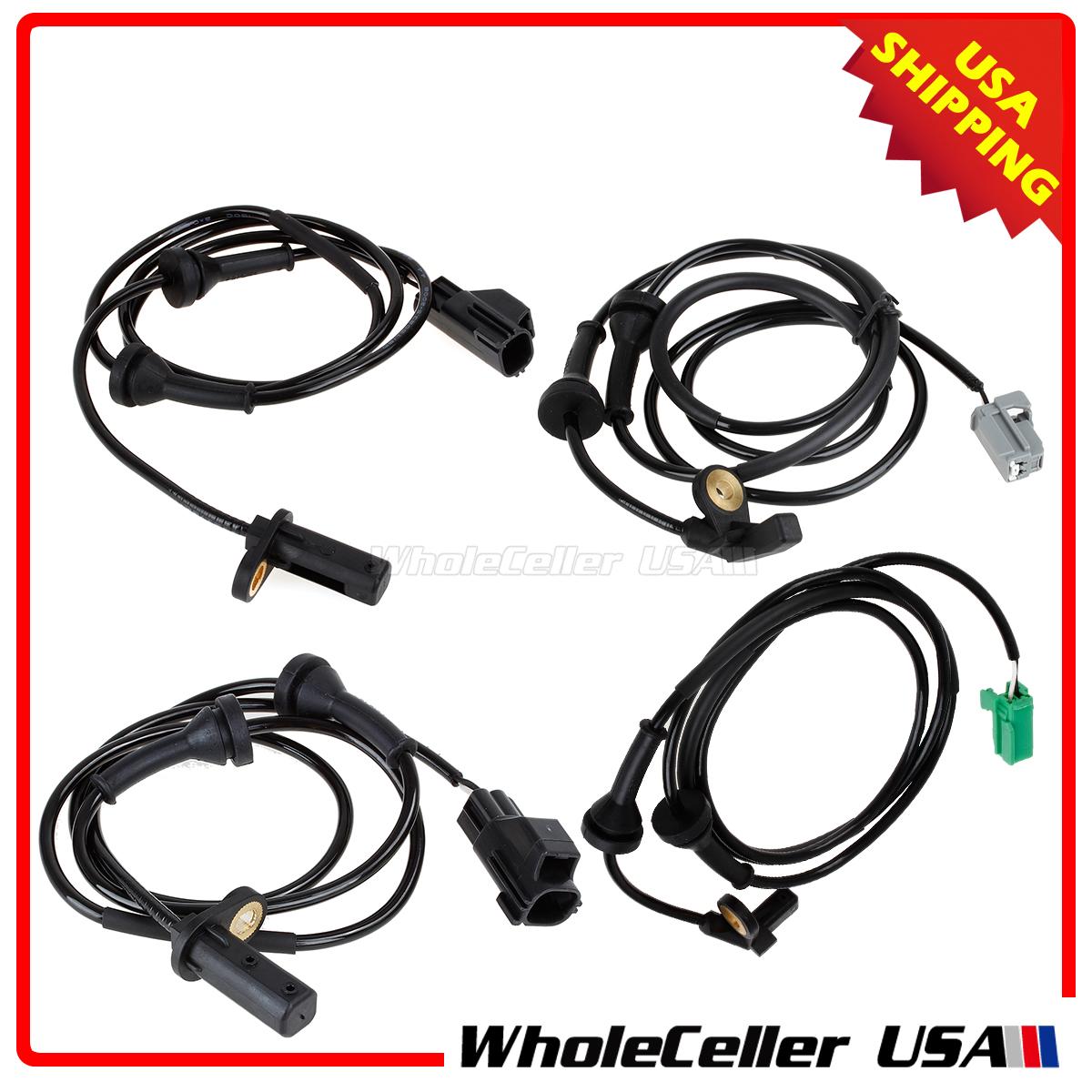 4x ABS Wheel Speed Sensor Front+Rear For 20032007 Volvo XC70 V70 S60 S80